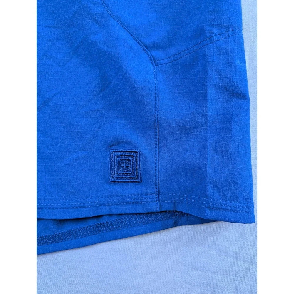 5.11 Tactical Board Shorts‎ Mens 38 Blue Ripstop Stretch Zipper Pockets